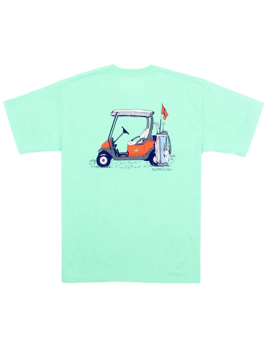 Boys Country Club SS Shirt, Wash Green