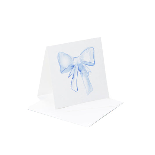 Blue Bow Enclosure Card