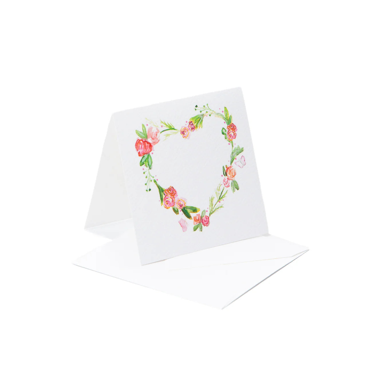 Floral Heart Enclosure Card