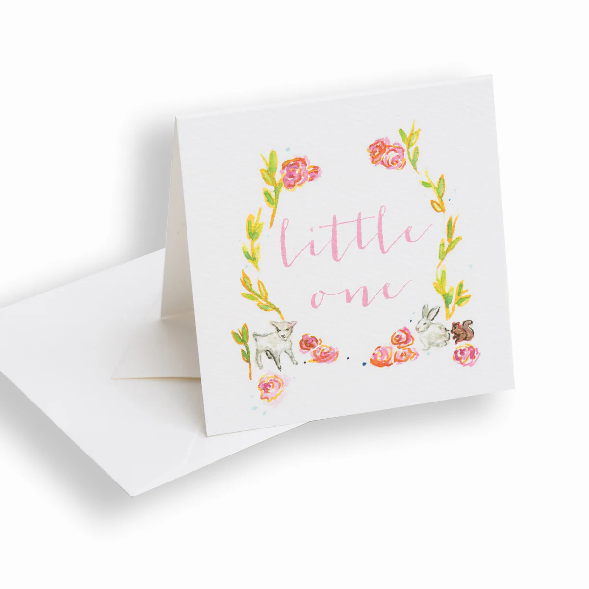 “Little One” Pink Enclosure Card