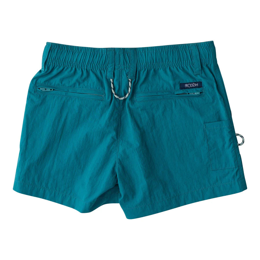 BOY'S OUTRIGGER PERFORMANCE SHORT IN ALEXANDRITE GREEN