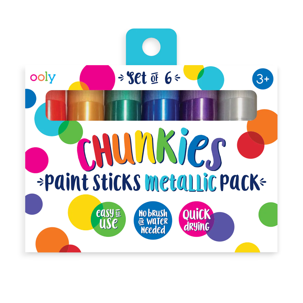 Chunkies Paint Sticks - Metallic - Set of 6