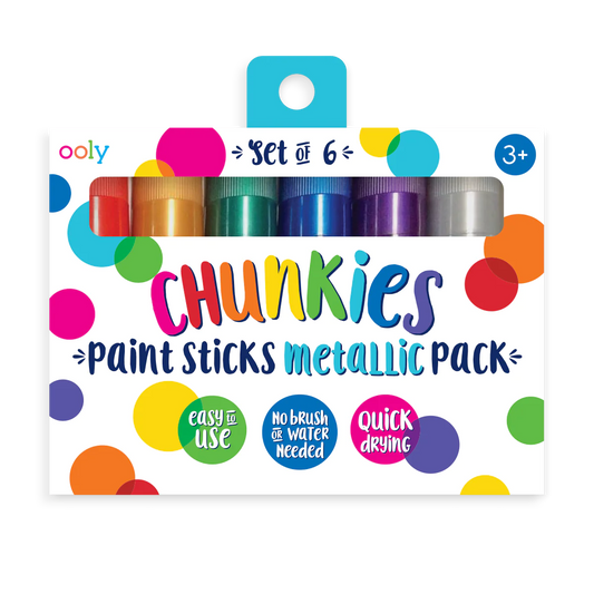 Chunkies Paint Sticks - Metallic - Set of 6