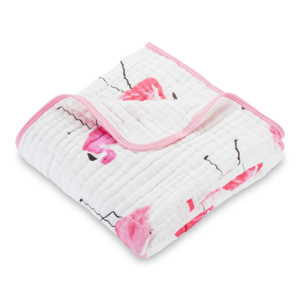 Let’s Flamingle Cotton Muslin Quilt