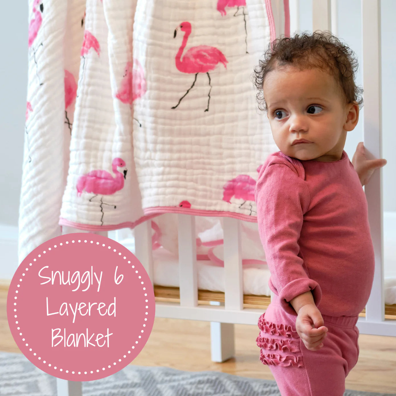 Let’s Flamingle Cotton Muslin Quilt