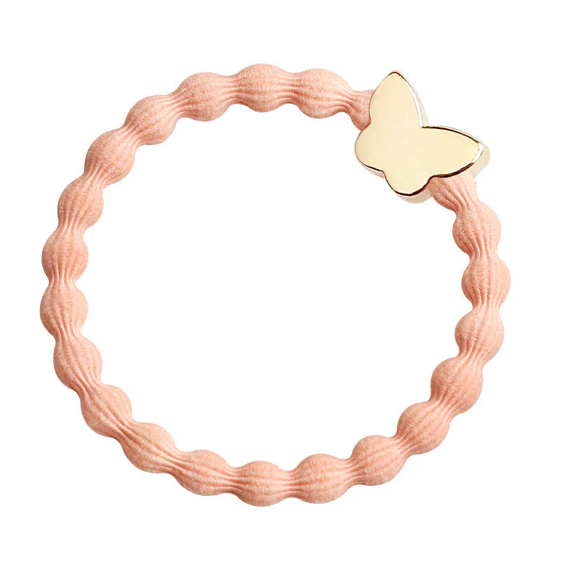 Bangle Band, Gold Butterfly, Peach