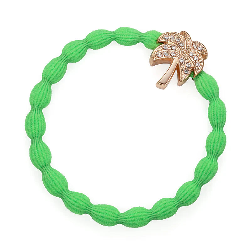 Bangle Band, Palm Tree, Neon Green