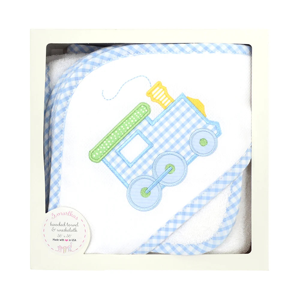 Train Hooded Towel Set