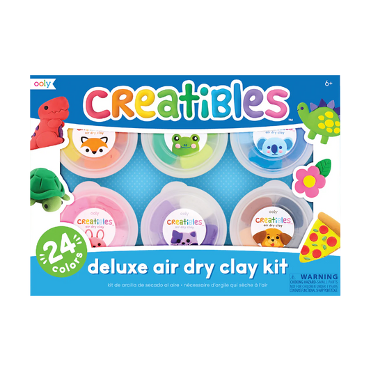 Creatibles Deluxe Air Dry Clay Kit - Set of 24 Colors