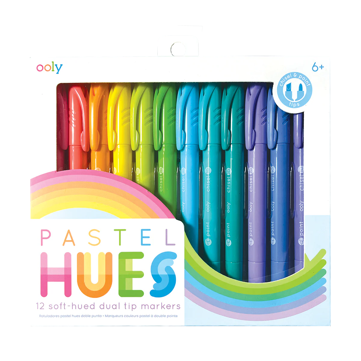 Pastel Hues Dual Tip Markers - Set of 12