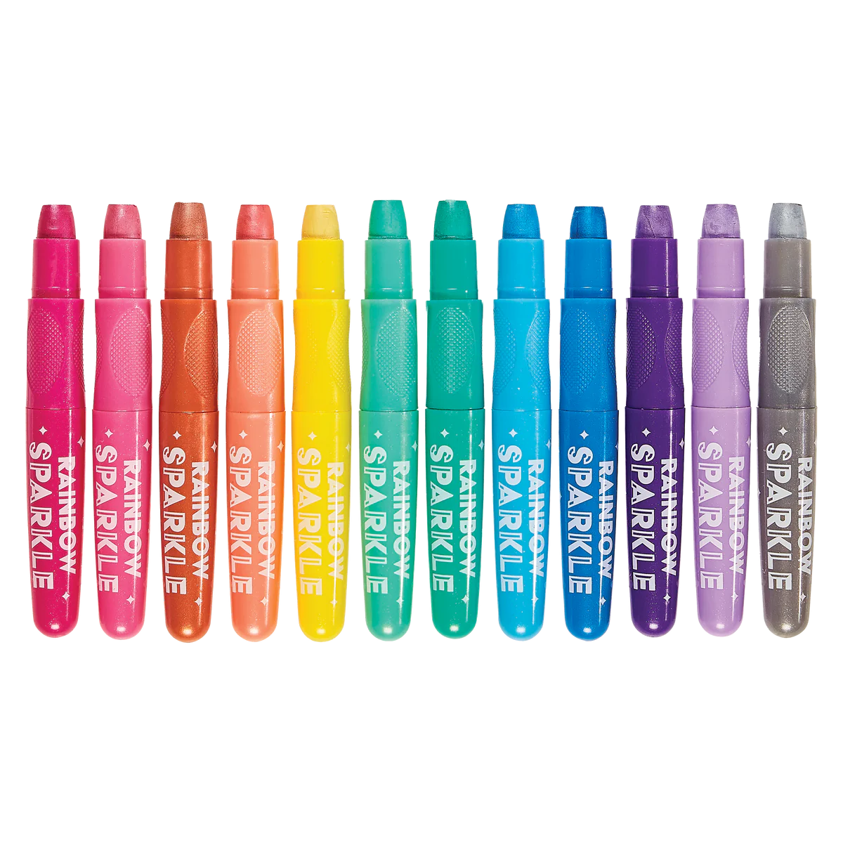 Rainbow Sparkle Metallic Watercolor Gel Crayons - Set of 12