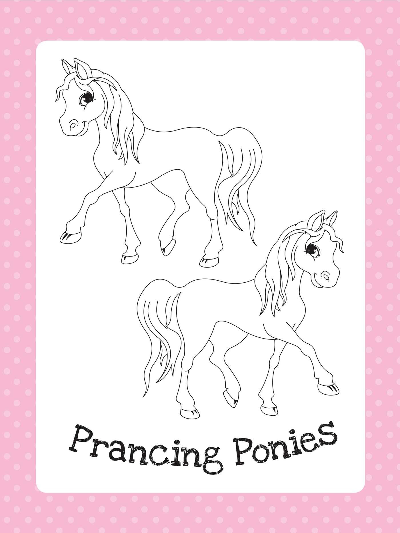 The Too Cute Coloring Book: Ponies by Little Bee Books