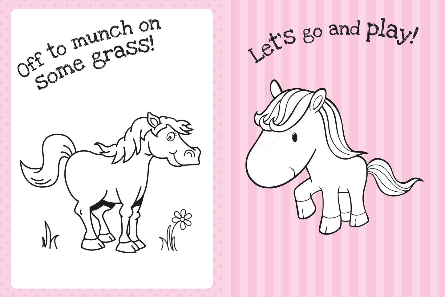 The Too Cute Coloring Book: Ponies by Little Bee Books