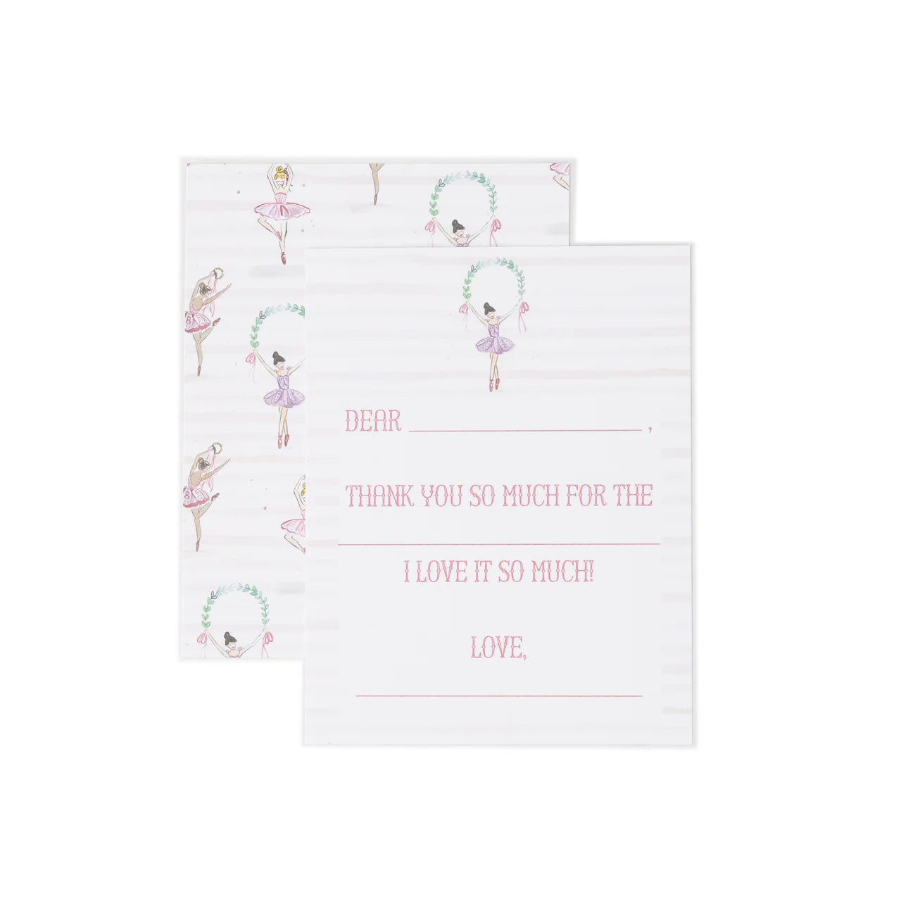 Children's Ballerina Thank You Notecards