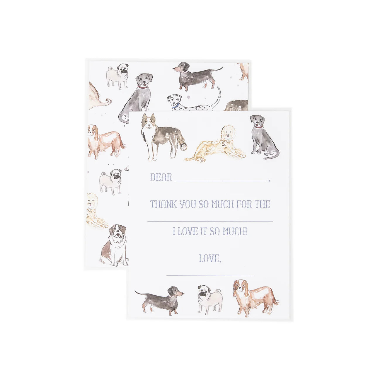 Children's "Puppy Dog" Thank You Notecards