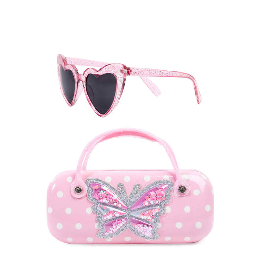 Butterfly Confetti Sunglasses and Case