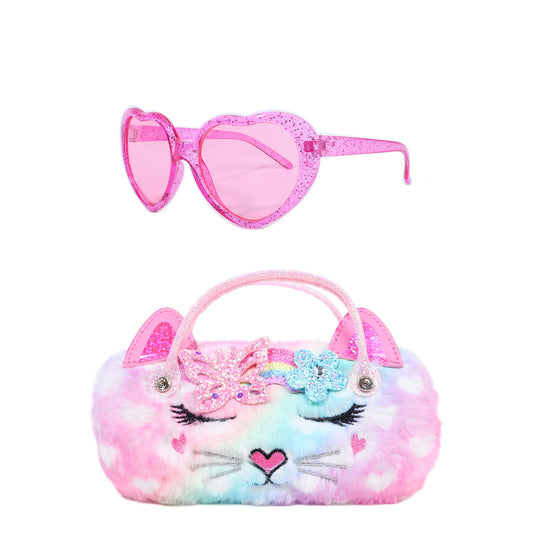 Miss Bella Kitty Cat Plush Sunglasses and Case