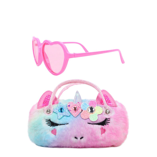 Miss Gwen Unicorn Plush Sunglasses and Case