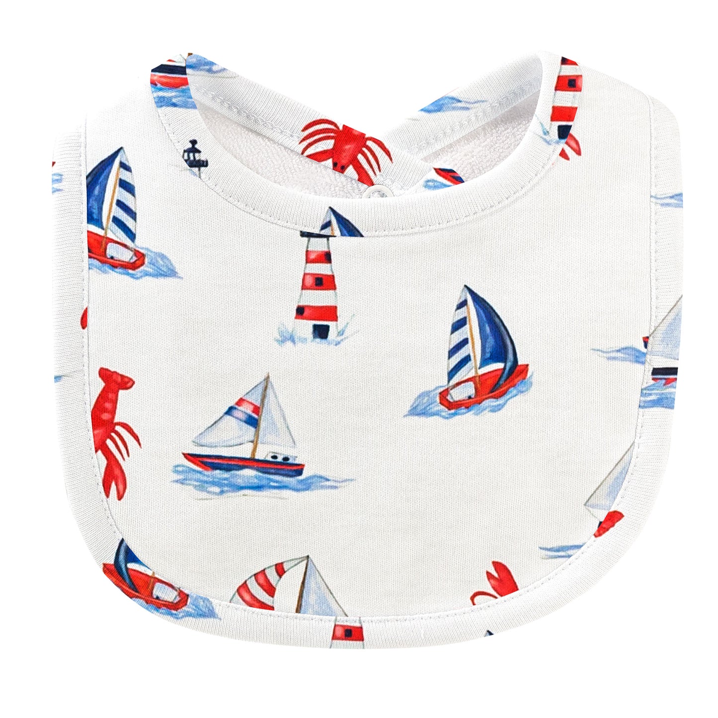 Sailing in Summer Printed Bib