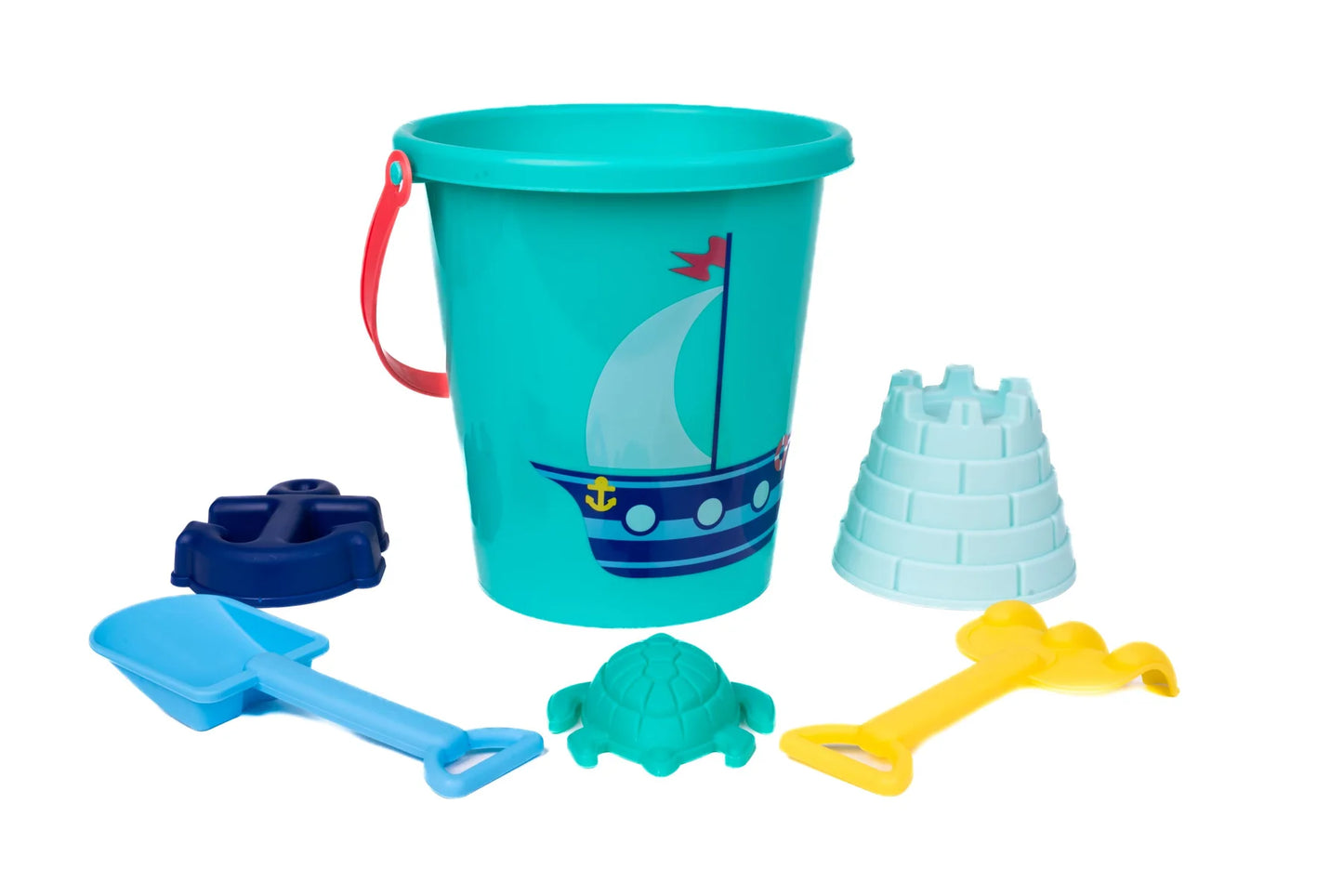 6pc Set Ship Sand Bucket Set