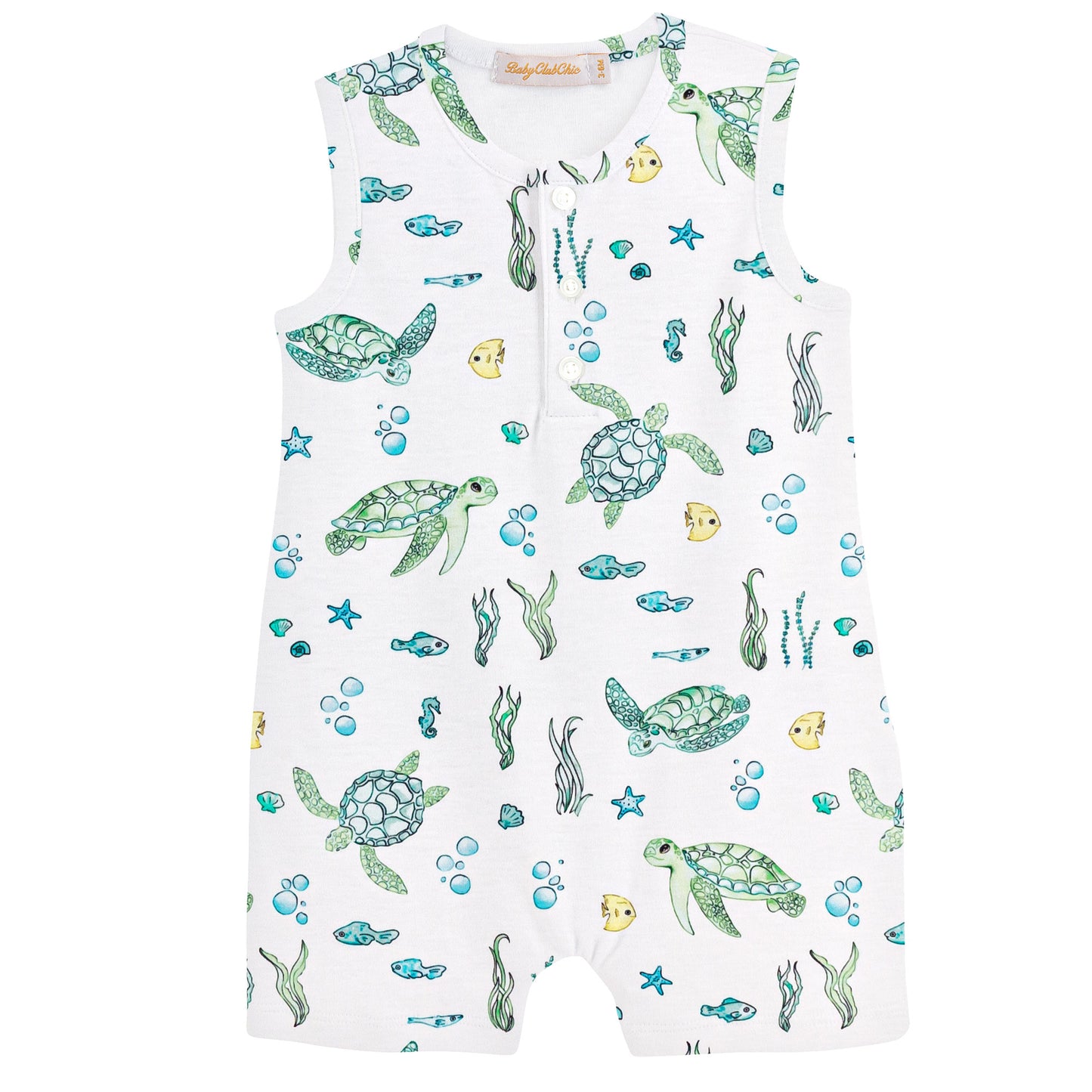 Sea Turtles Printed Romper