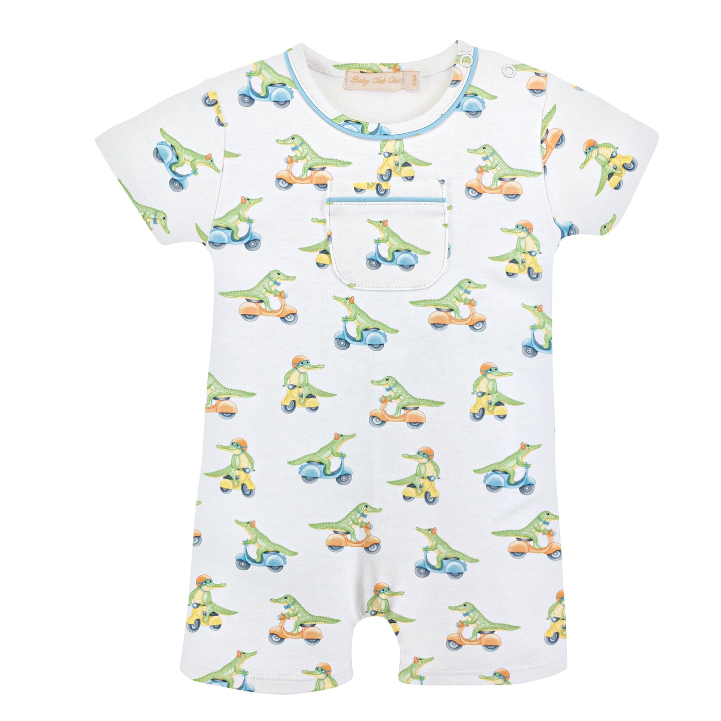 Speedy Crocs Printed Romper with Pocket