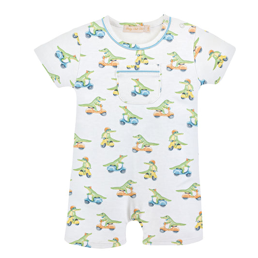 Speedy Crocs Printed Romper with Pocket