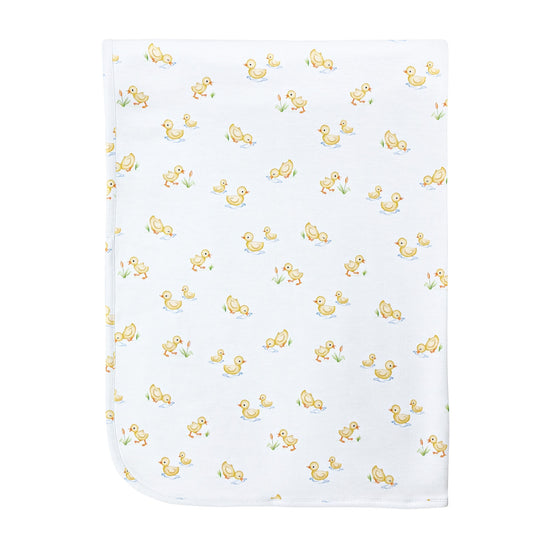 Baby Duckies Printed Receiving Blanket