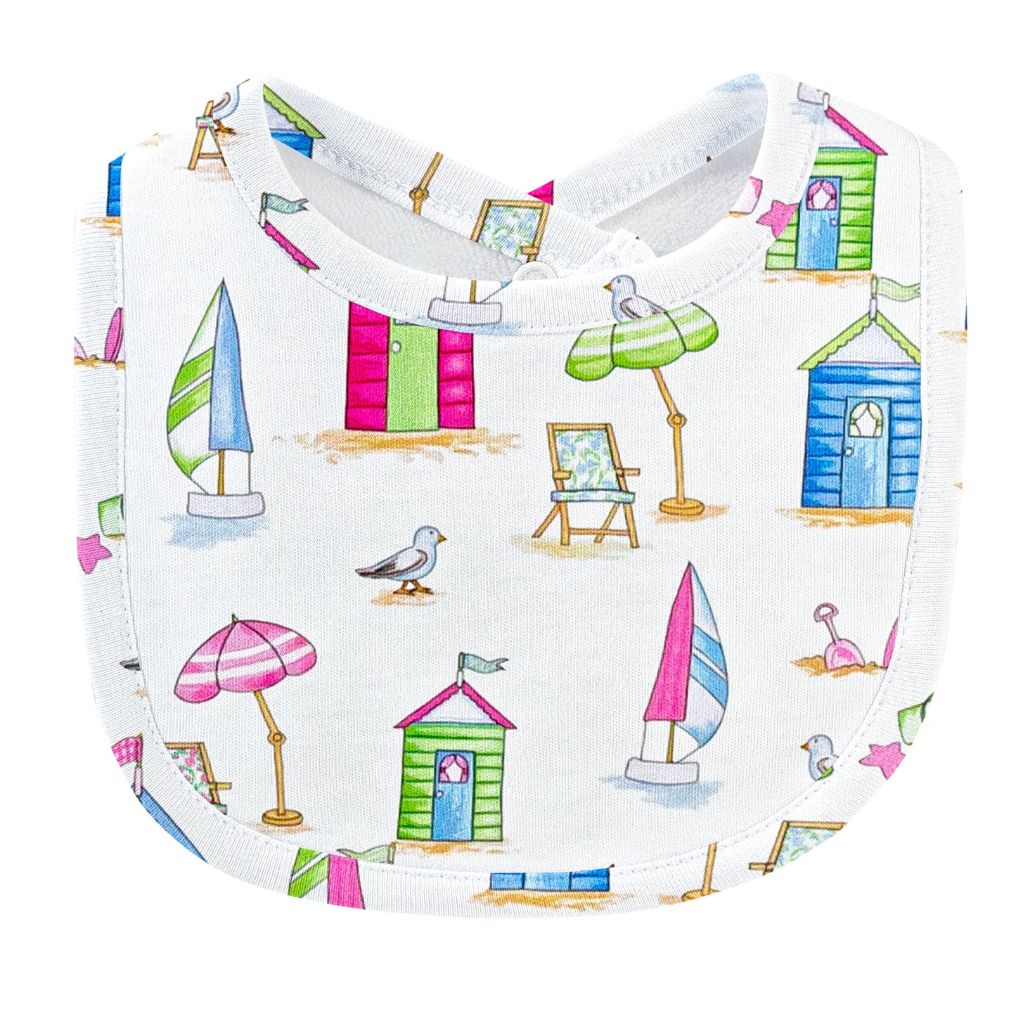 Let’s Go To The Beach Printed Bib