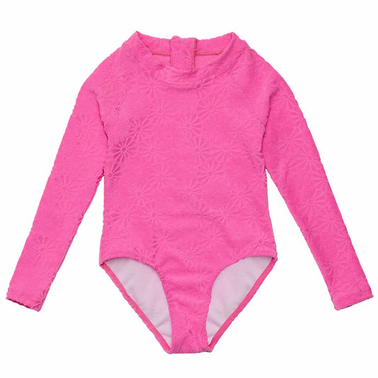 Bubblegum Bloom LS Surf Suit