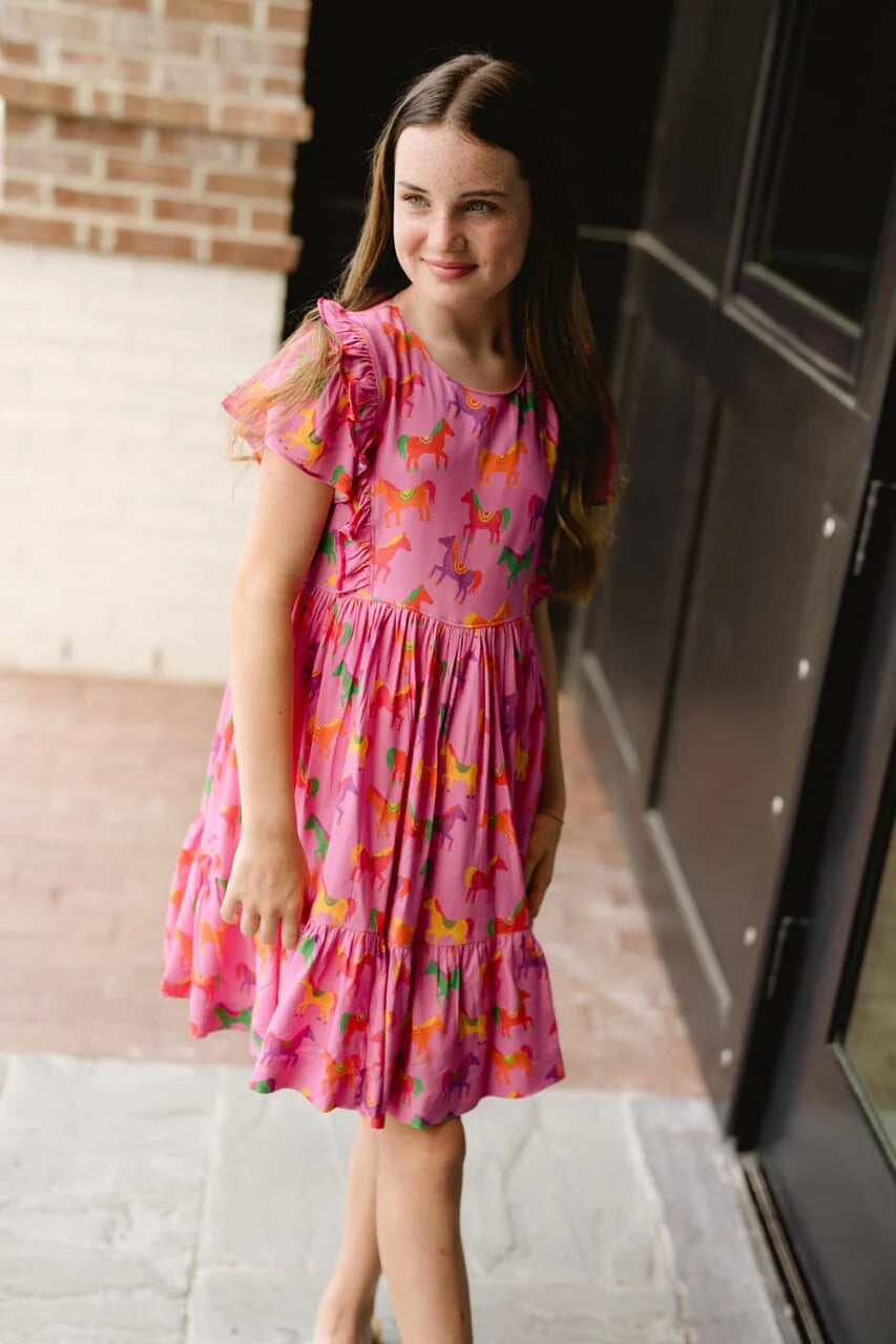 Girls Kelly Dress, Pink