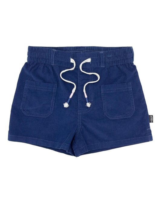 Costa Corduroy Short, Indigo (Navy)