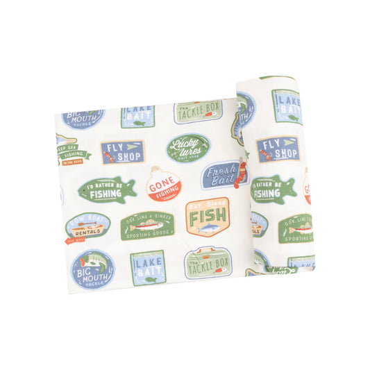 Swaddle Blanket, Bait Shop Signage