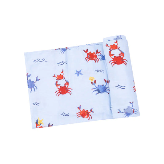 Swaddle Blanket, Crayon Crabs