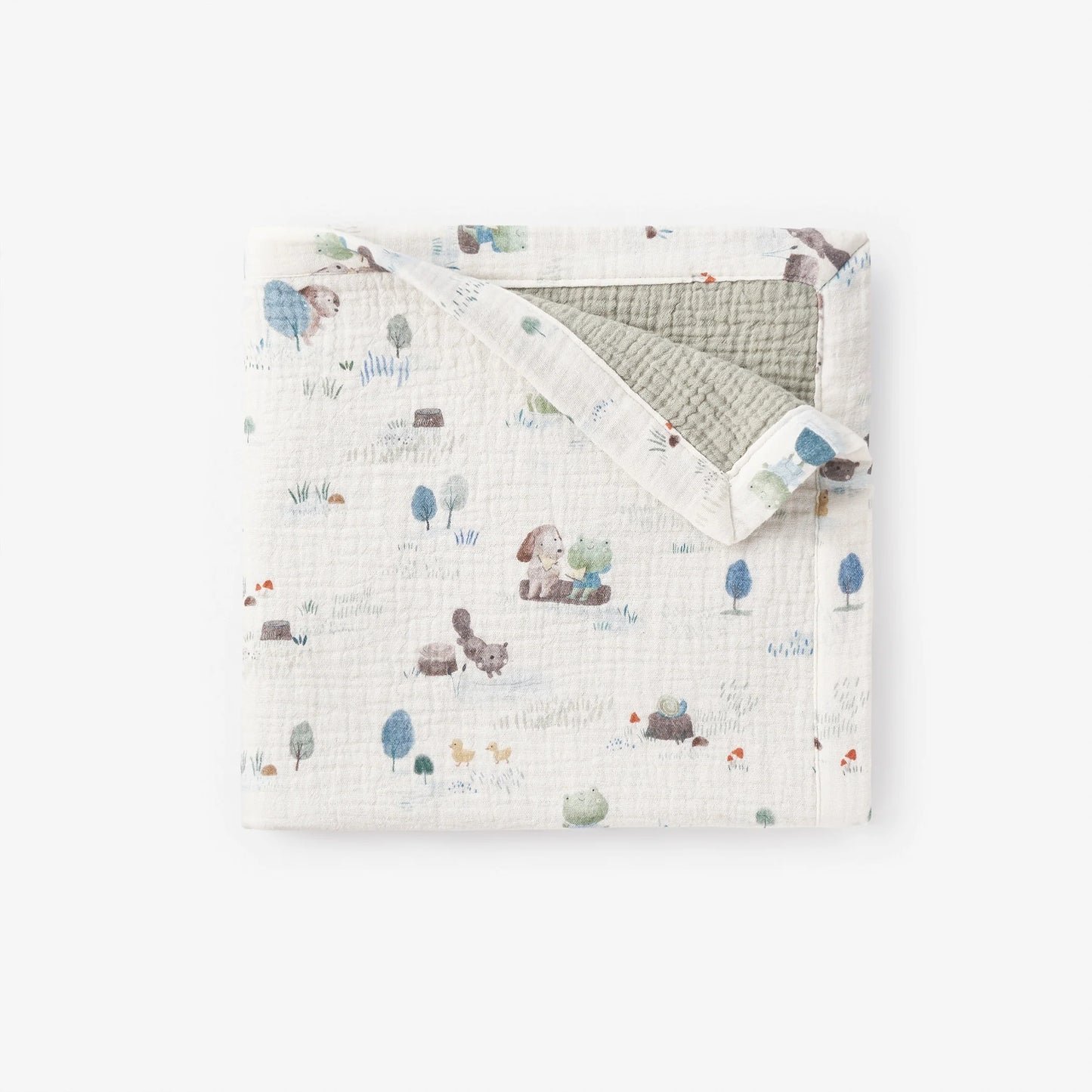 Pond Friends Organic Muslin Security Blanket