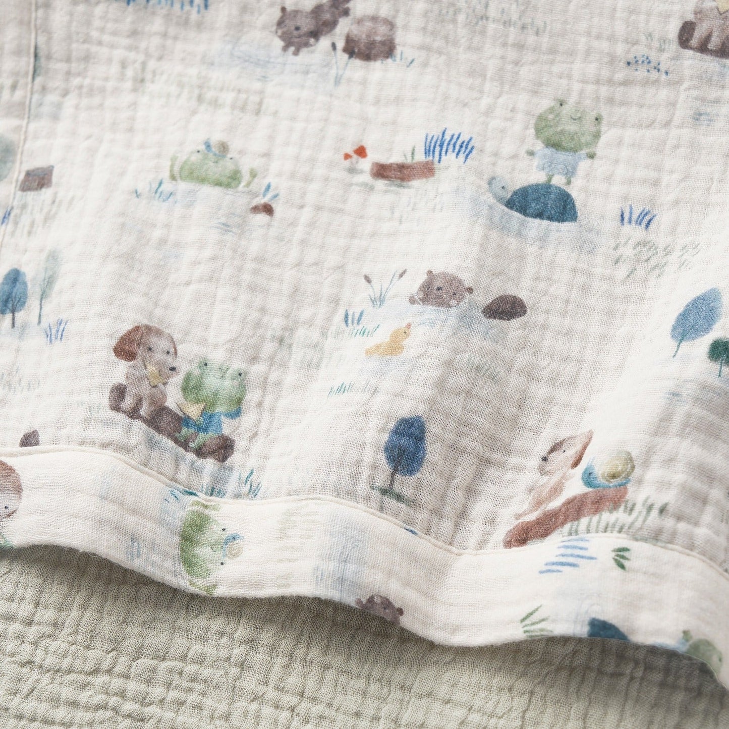 Pond Friends Organic Muslin Security Blanket