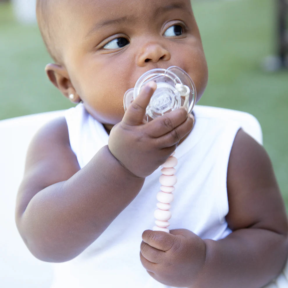 Light Pink Pacifier Clip