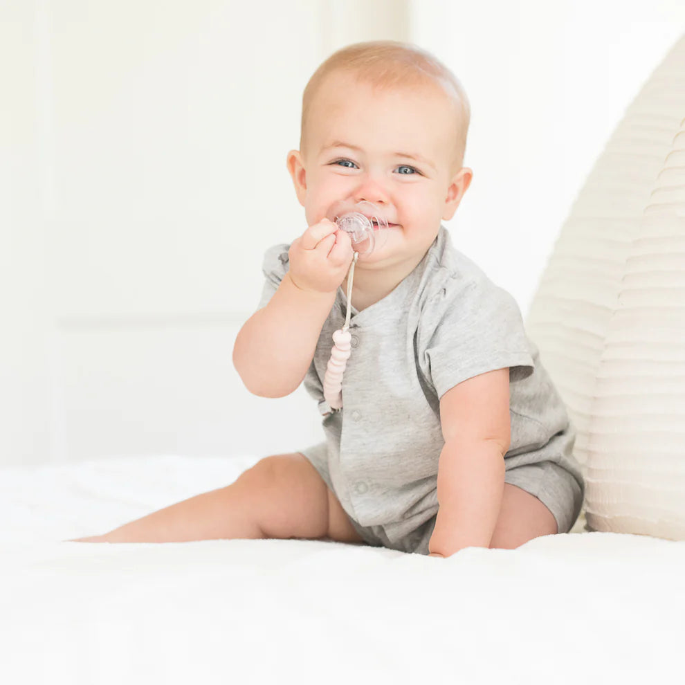 Light Pink Pacifier Clip