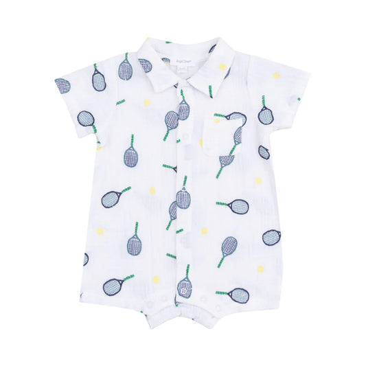 BUTTON DOWN POLO SHORTIE - TENNIS