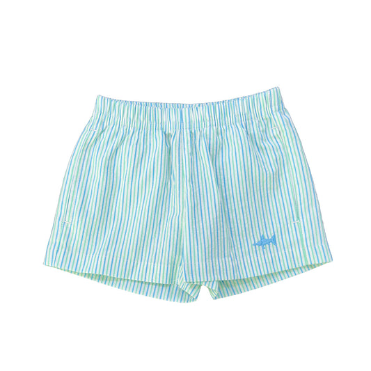 Naples Seersucker Short, Coastal Stripe