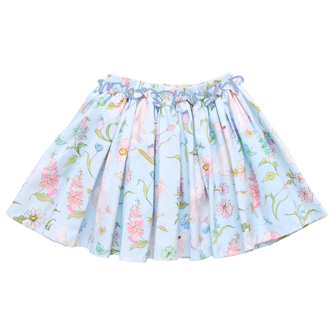 Girls Gianna Skirt - Botanical Bunnies