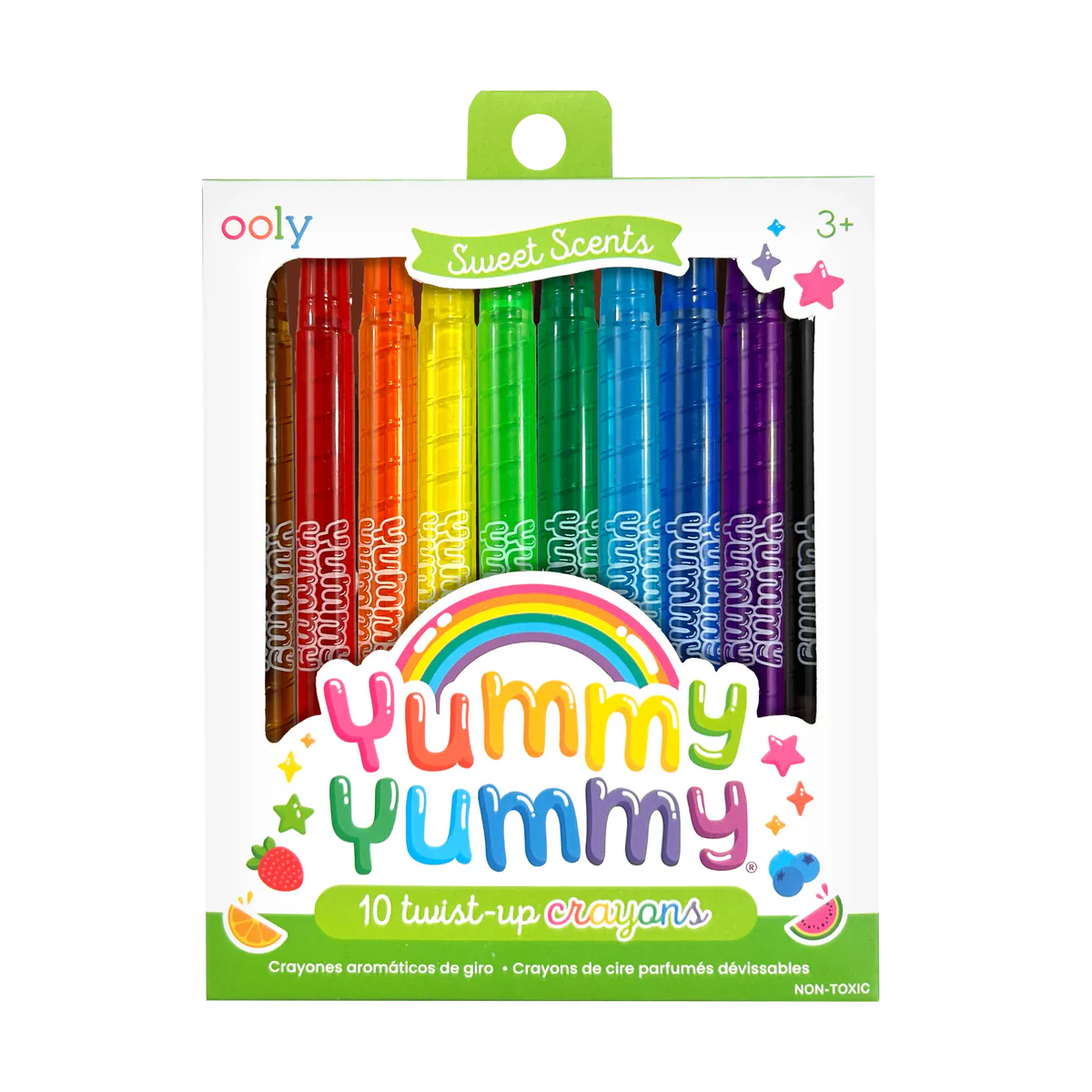 Yummy Yummy Scented Twist-Up Crayons - Set of 10