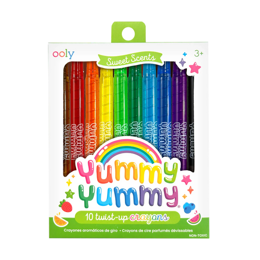 Yummy Yummy Scented Twist-Up Crayons - Set of 10