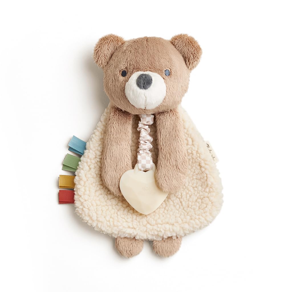 Itzy Lovey™ Plush And Teether Toy, Theo the Bear