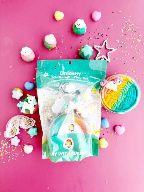 Unicorn (Rainbow Sherbert) KidDough Play Kit