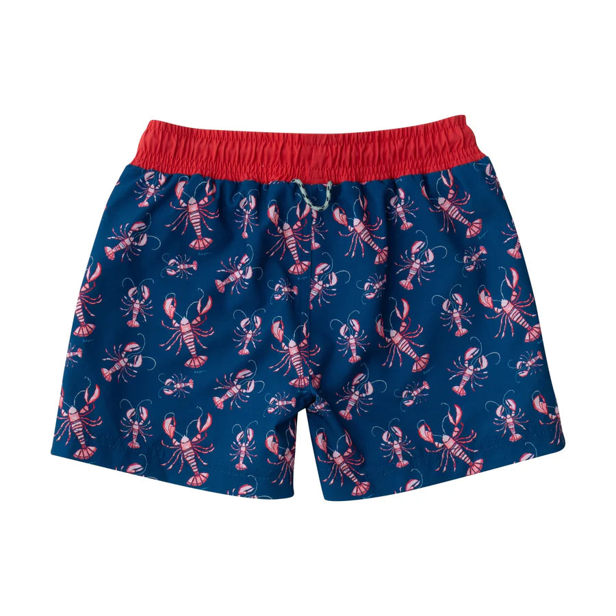 BOYS BOOGIE BOARD SWIM TRUNK IN LOBSTER PRINT