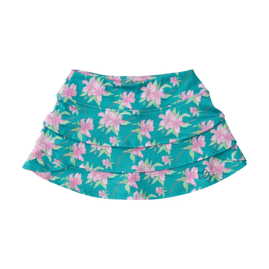 GIRLS STARBOARD SWING SKORT IN AUGUSTA AZALEA PRINT