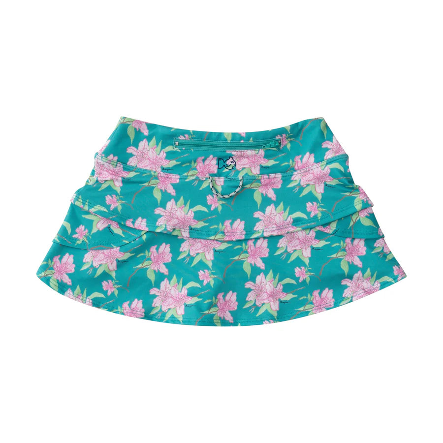 GIRLS STARBOARD SWING SKORT IN AUGUSTA AZALEA PRINT