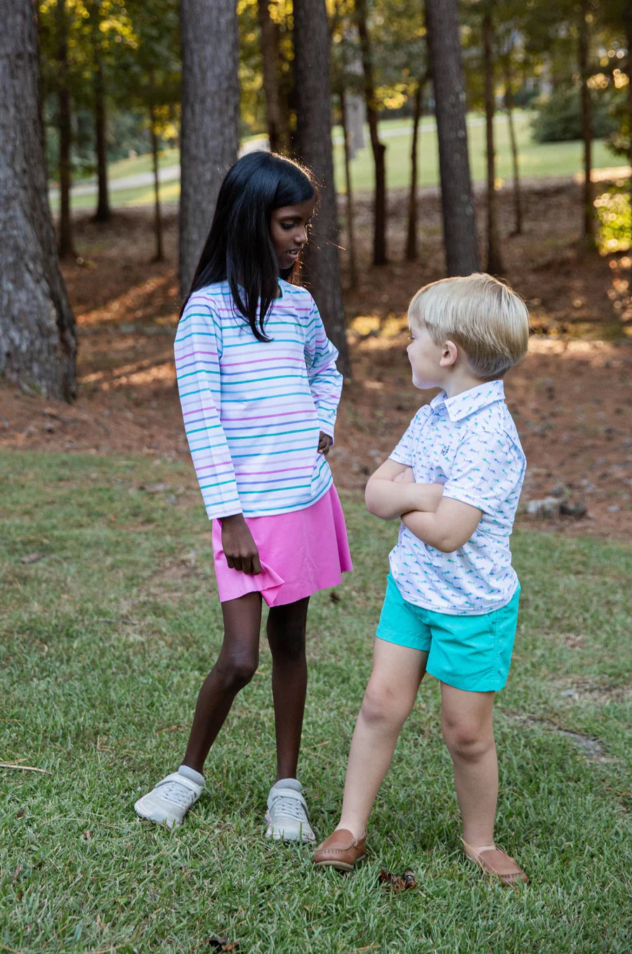 GIRLS' TENNIS TWIRL SKORT IN FUCHSIA PINK