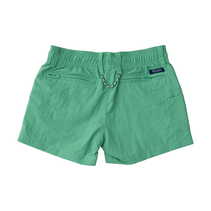 BOY'S OUTRIGGER PERFORMANCE SHORT GREEN SPRUCE